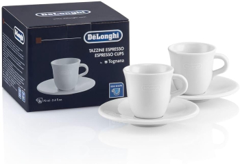 Set 2 cesti + 2 farfurii din portelan Delonghi DLSC308 - RESIGILAT 
