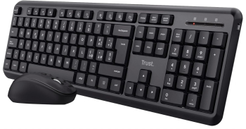 Tastatura si mouse fara fir Trust Ody Tastatura silentioasa cu Layout Italian - SECOND