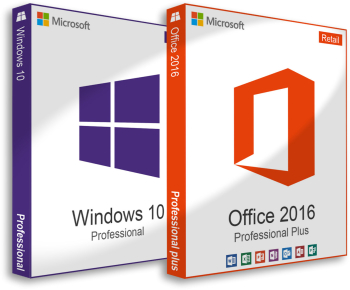 Windows 10 Pro Retail + Office 2016 Pro Plus Activare Instant Licenta Permanenta Livrare pe Email 