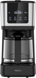 Cafetiera digitala Tesla CMF200BX 900W display digital 1.25 L negru/inox