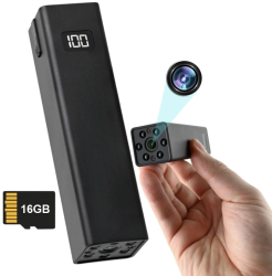 Camera Spion in Baterie Externa iUni W25 Wi-Fi 16GB Night Vision Full HD 3600mAh 
