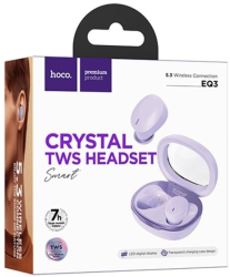 Casti Wireless Smartix hoco EQ3 Bluetooth 5.3 Baterie 150mAh 150h StandBy Smart True Purple 