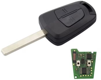 Cheie Auto Completa Techstar Compatibila Opel Astra H Corsa D Zafira B Meriva Combo 2004-2014 - PCF7941 Higtag2 434 MHz cu 2 Butoan 