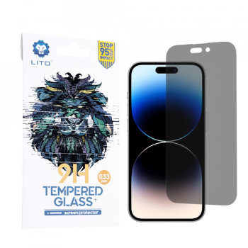 Folie pentru iPhone 14 Pro - Lito 2.5D Classic Glass - Privacy 