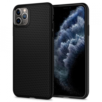 Husa pentru iPhone 11 Pro - Spigen Liquid Air - Matte Black 