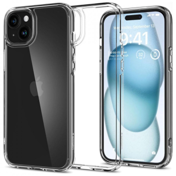 Husa pentru iPhone 15 - Spigen Ultra Hybrid - Clear 