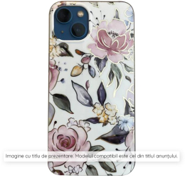 Husa pentru iPhone 16 Plus - Techsuit Marble Series - Chloe White 