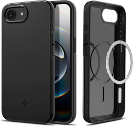 Husa pentru iPhone 16e - Spigen Thin Fit MagSafe - Black 