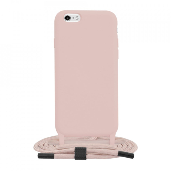 Husa pentru iPhone 6 / iPhone 6S - Techsuit Crossbody Lanyard - Pink 