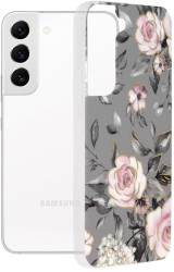 Husa pentru Samsung Galaxy S22 5G - Techsuit Marble Series - Bloom of Ruth Gray 