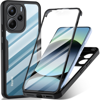 Husa pentru Xiaomi Redmi Note 14 4G + Folie - Techsuit ColorVerse 360 Series - Black 