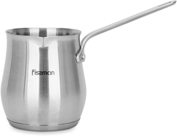 Ibric cafea Fissman otel inoxidabil 18/10 8.5x10.5 cm 530 ml argintiu