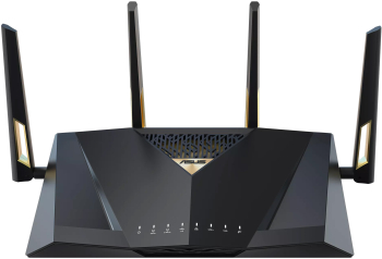 Router Gaming Wireless ASUS RT-BE88U BE7200 Wi-Fi 7 Dual-Band Quad-Core 2.6GHz CPU 256MB/2GB Flash/RAM 4K-QAM MLO 10G dual-port SFP 
