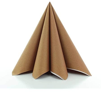 Servetele de masa festive Linclass - Bronze bronz / 40 x 40 cm / 50 buc 