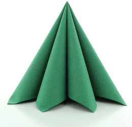 Servetele de masa festive Linclass - Dark Green verzi / 40 x 40 cm / 50 buc 