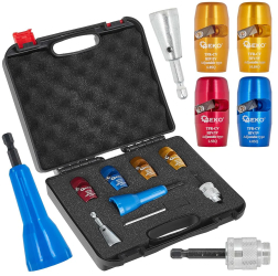 Set dezizolare cabluri pentru masina de insurubat 8 elemente Geko G01353 