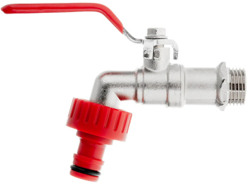 Set robinet 1 / 2 cu filet 3 / 4 si cuplaj furtun Geko G70185 