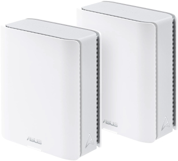 Sistem Wi-Fi Mesh ASUS ZenWiFi BT8 W-2-PK BE14000 Tri-Band acoperire 540 metri patrati Tri-Core 1.8GHz CPU 128MB-1GB Flash-RAM 2.5G d 