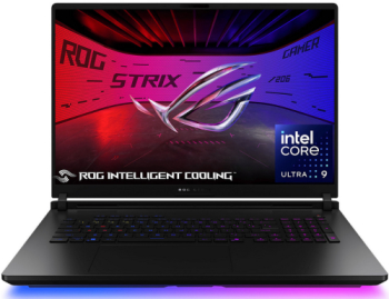 Laptop gaming ASUS ROG Strix SCAR 18 G835 WQXGA 240Hz Intel Core Ultra 9 275HX 64GB DDR5 SSD 2TB GeForce RTX 5090 24GB No OS Off Black 