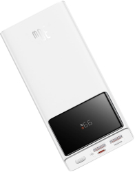 Acumulator Extern 2x USB Type-C Micro-USB 30W 20000mAh + Cablu Type-C 3A 30cm - Baseus Star-Lord P10022904213-00 - White 