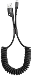 Cablu de Date USB la Lightning 2A 1m - Baseus Fish Eye CALSR-01 - Black 