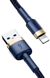 Cablu USB la Lightning QC3.0 1.5A 2m - Baseus CALKLF-CV3 - Blue / Gold 