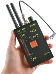Detector profesional de microfoane GSM 3G/4G LTE Bluetooth si WiFi iUni RF009 detector unde magnetice si electromagnetice 