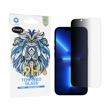 Folie pentru iPhone 13 Pro Max / iPhone 14 Plus - Lito 2.5D Classic Glass - Privacy 