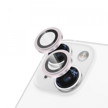 Folie pentru iPhone 15 / iPhone 15 Plus - Lito S+ Camera Glass Protector - Pink 