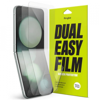 Folie pentru Samsung Galaxy Z Flip5 set 2 - Ringke Dual Easy Full - Clear 