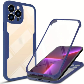 Husa pentru iPhone 13 Pro Max + Folie - Techsuit ColorVerse 360 Series - Blue 