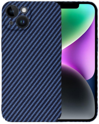 Husa pentru iPhone 14 - Techsuit Carbonite FiberShell - Cyan 