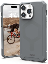 Husa pentru iPhone 15 Pro Max - UAG Essential Armor MagSafe - Silver 