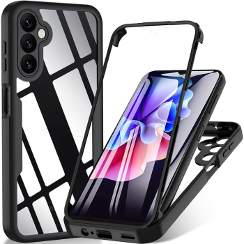 Husa pentru Samsung Galaxy A16 4G / A16 5G + Folie - Techsuit ColorVerse 360 Series - Black 