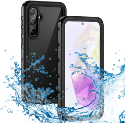 Husa pentru Samsung Galaxy A35 5G - ShellBox Waterproof IP68 Case - Black 