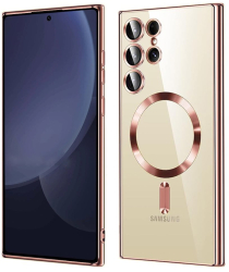 Husa pentru Samsung Galaxy S25 Ultra - Techsuit Luxury Crystal MagSafe - Pink 