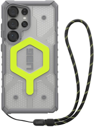 Husa pentru Samsung Galaxy S25 Ultra - UAG Pathfinder Clear MagSafe - Active Neon Lanyard 