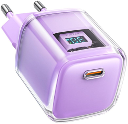 Incarcator pentru Priza GaN Type-C PD30W Fast Charging - Acefast A53 - Purple 