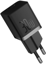 Incarcator Type-C Fast Charging GaN 30W + Cablu Type-C 100W 1m - Baseus P10110902113-00 - Cluster Black 