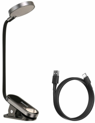 Lampa birou Baseus Comfort Reading Mini Clip gri 