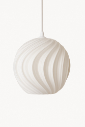 Lampa suspendata Sani Atina E27 material ecologic PLA 246 x 248 x H 210 mm alb 