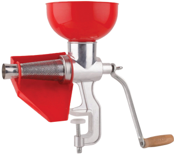 Masina Manuala de Tocat Rosii din Aluminiu Inox si Plastic Alimentar pentru Macinat si Stors Suc de Rosii si Bulion