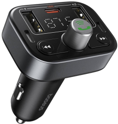 Modulator pentru Masina 2x USB Type-C Bluetooth 5.3 - Baseus S-09 Pro C10762200113-00 - Black 