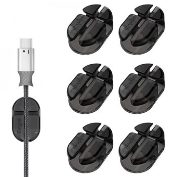 Organizator Cabluri cu Autoadeziv set 6 - Ringke - Black 
