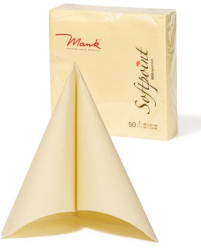 Servetele de masa festive Softpoint - Crem deschis / 40x40 cm / 50 buc 