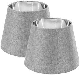 Set 2 Abajururi E27 Gri/Argintiu Navaris 53997.22.42 
