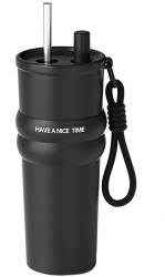 Termos din Otel Inoxidabil 710ml - Techsuit THM7 - Black