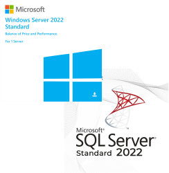 Windows Server 2022 Standard Retail + SQL Server 2022 Standard Retail 