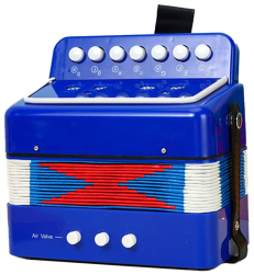 Acordeon Pentru Copii Flippy Acordeon Jucarie pentru Educatie Timpurie 7 butoane 2 bass Acordeon Instrument Muzical pentru Copii 18 x 17 x 