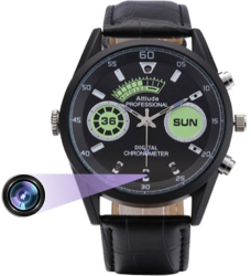 Ceas Spion cu Camera Full HD iUni WP30 Night Vision Audio-Video Foto Reportofon 32GB 